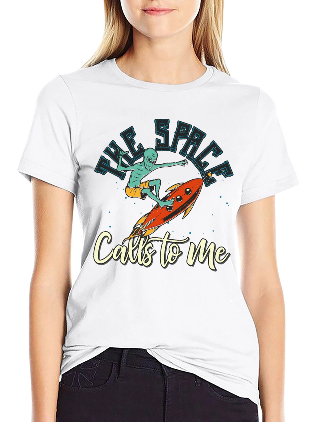 Alien Surfer T-Shirt - The Space Calls To Me