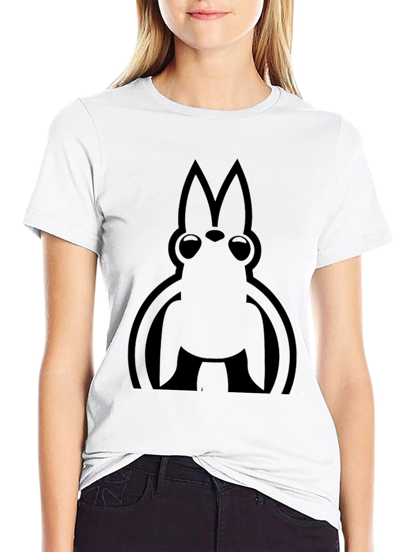 Abstract Graphic Print Black T-Shirt