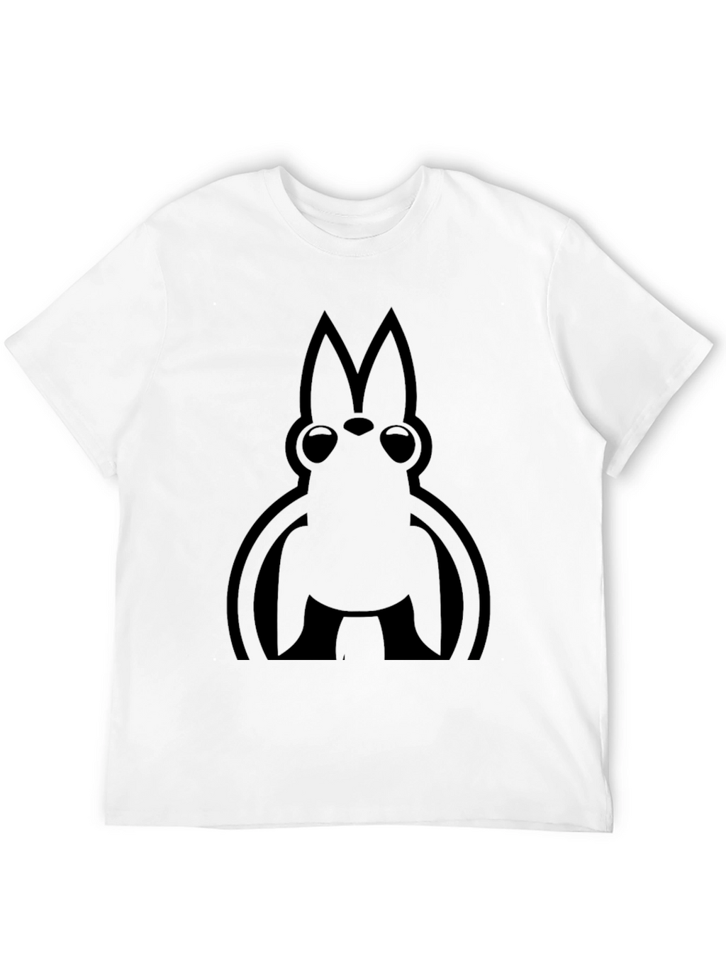 Abstract Graphic Print Black T-Shirt
