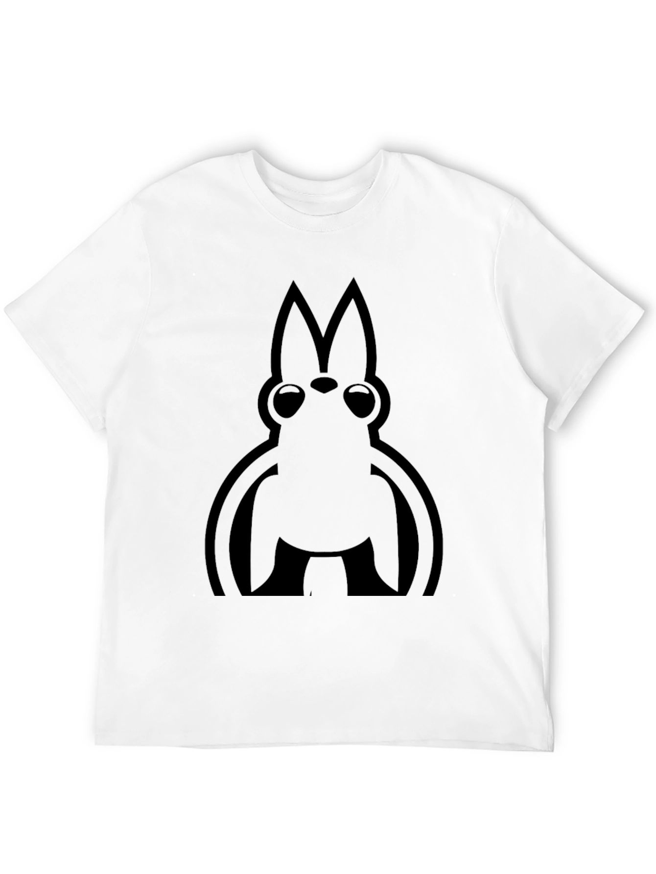 Abstract Graphic Print Black T-Shirt