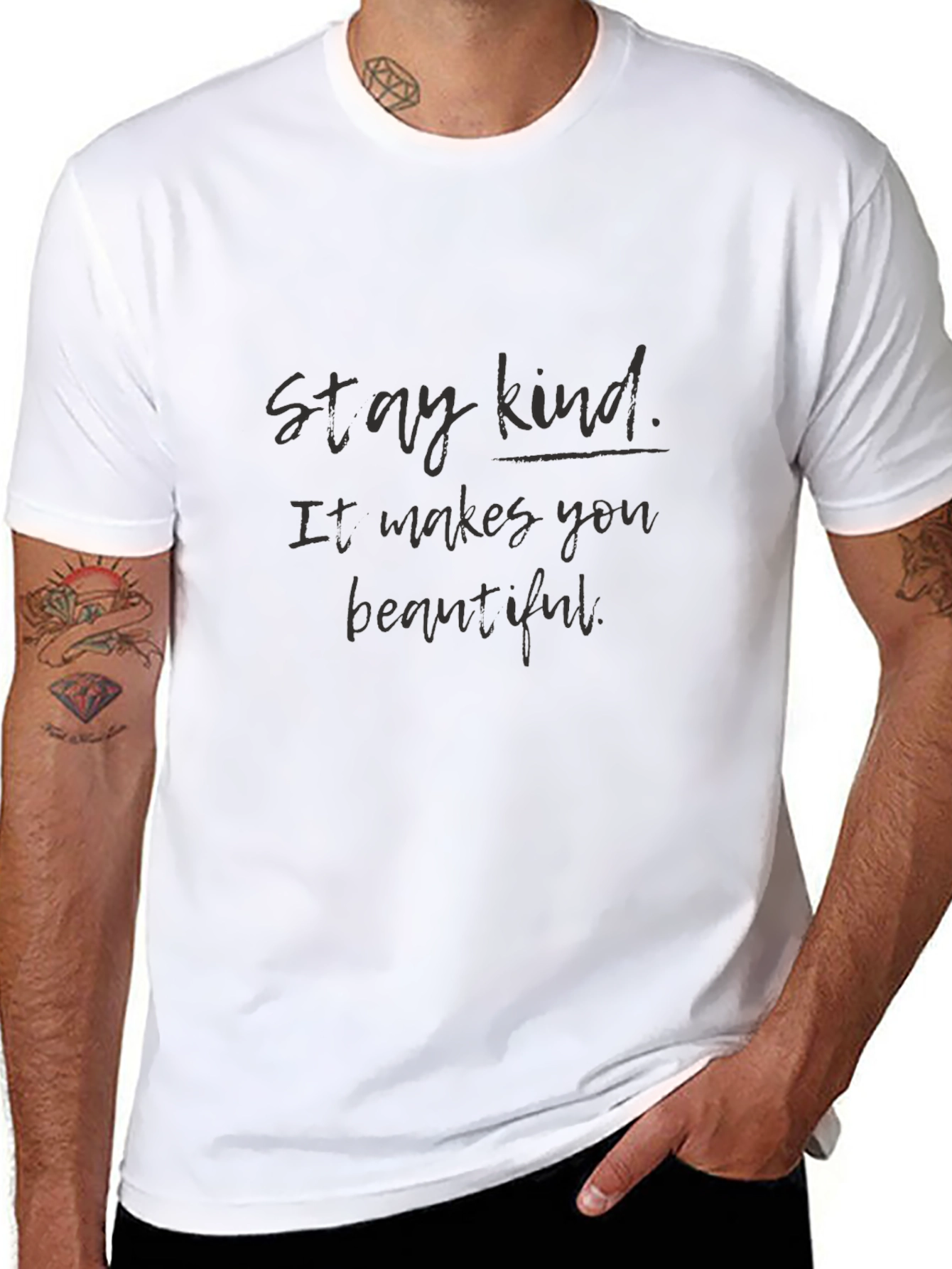 Stay Kind Graphic Tee - Inspirational Message