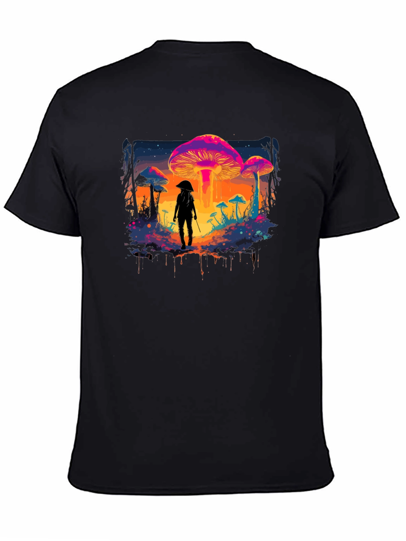 Mushroom Trip T-Shirt - Colorful Psychedelic Design