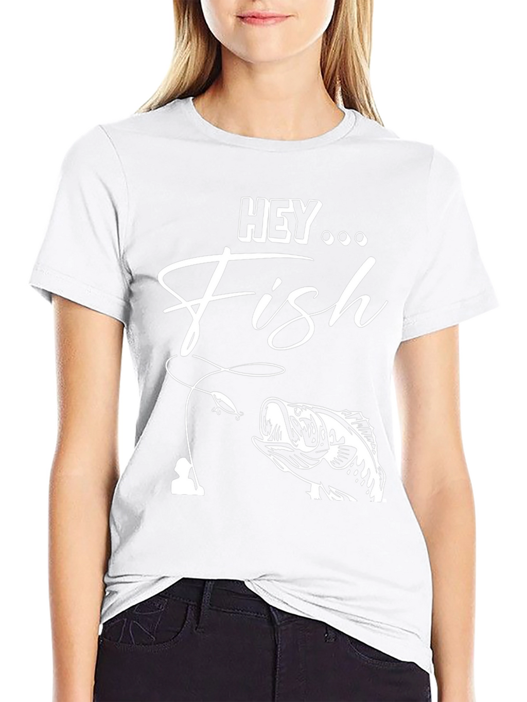 Hey Fish Graphic T-Shirt - Fishing Apparel