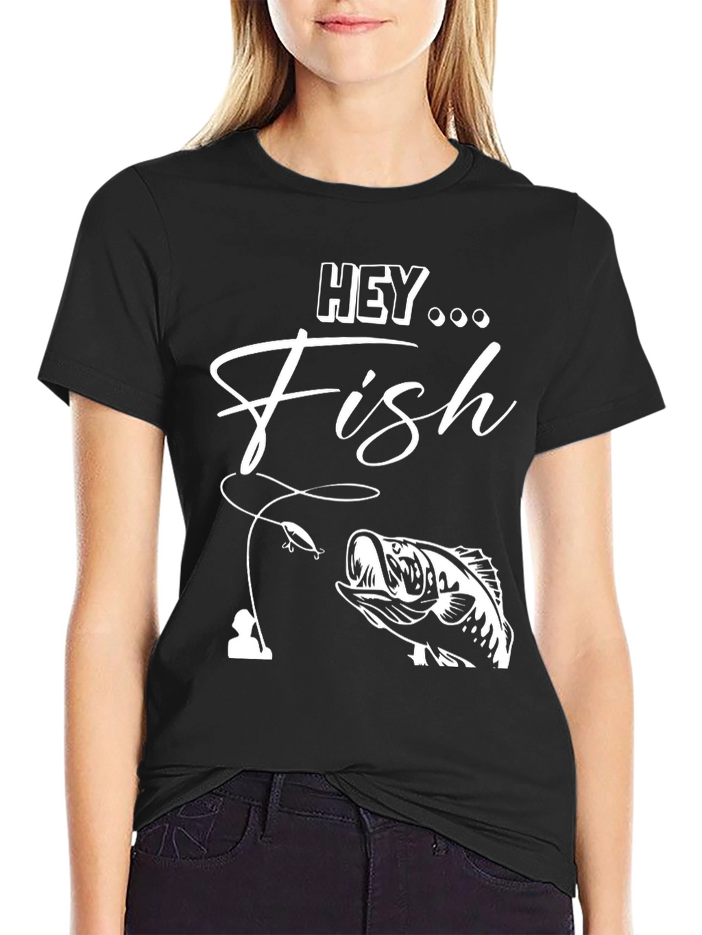 Hey Fish Graphic T-Shirt - Fishing Apparel