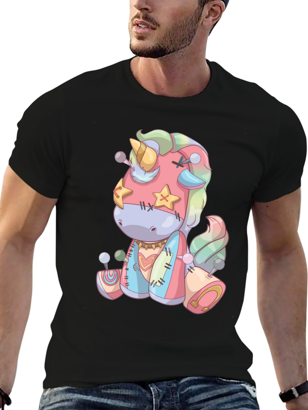 Unicorn Stuffed Animal Graphic Tee