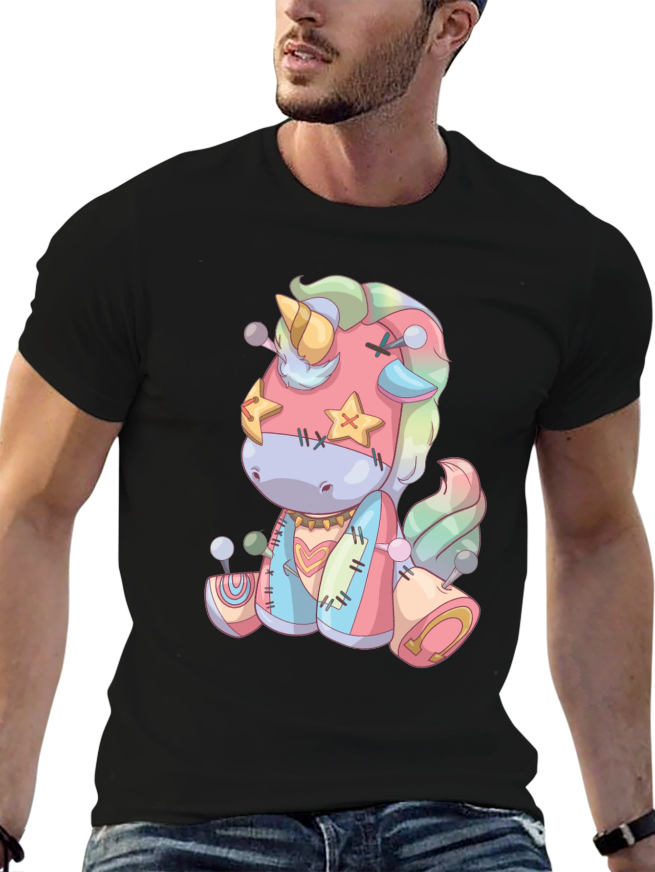 Unicorn Stuffed Animal Graphic Tee