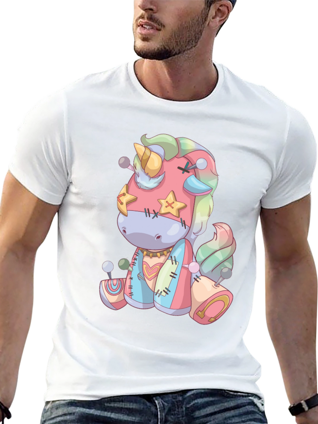 Unicorn Stuffed Animal Graphic Tee