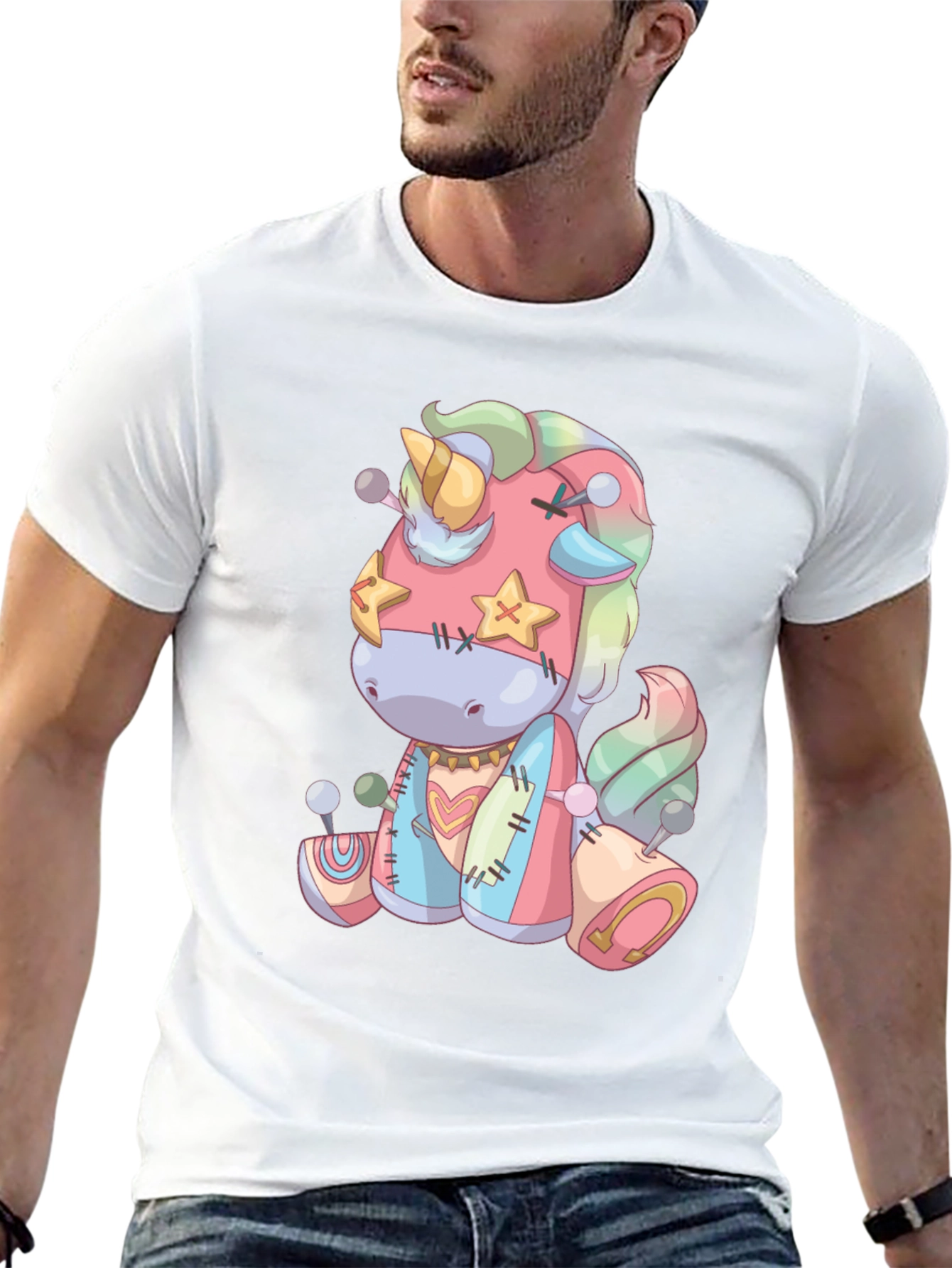 Unicorn Stuffed Animal Graphic Tee