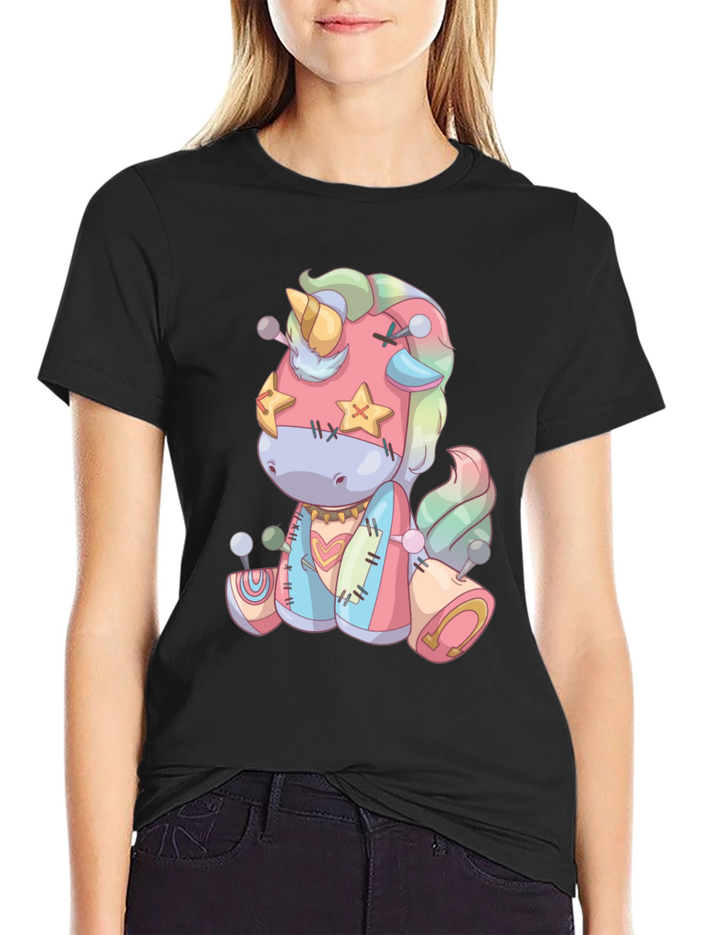 Unicorn Stuffed Animal Graphic Tee