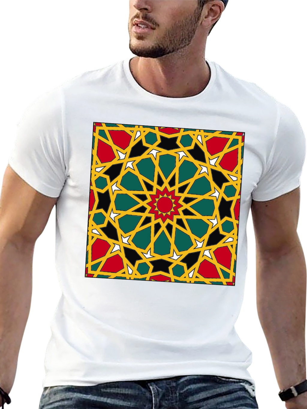 Geometric Pattern Print T-Shirt