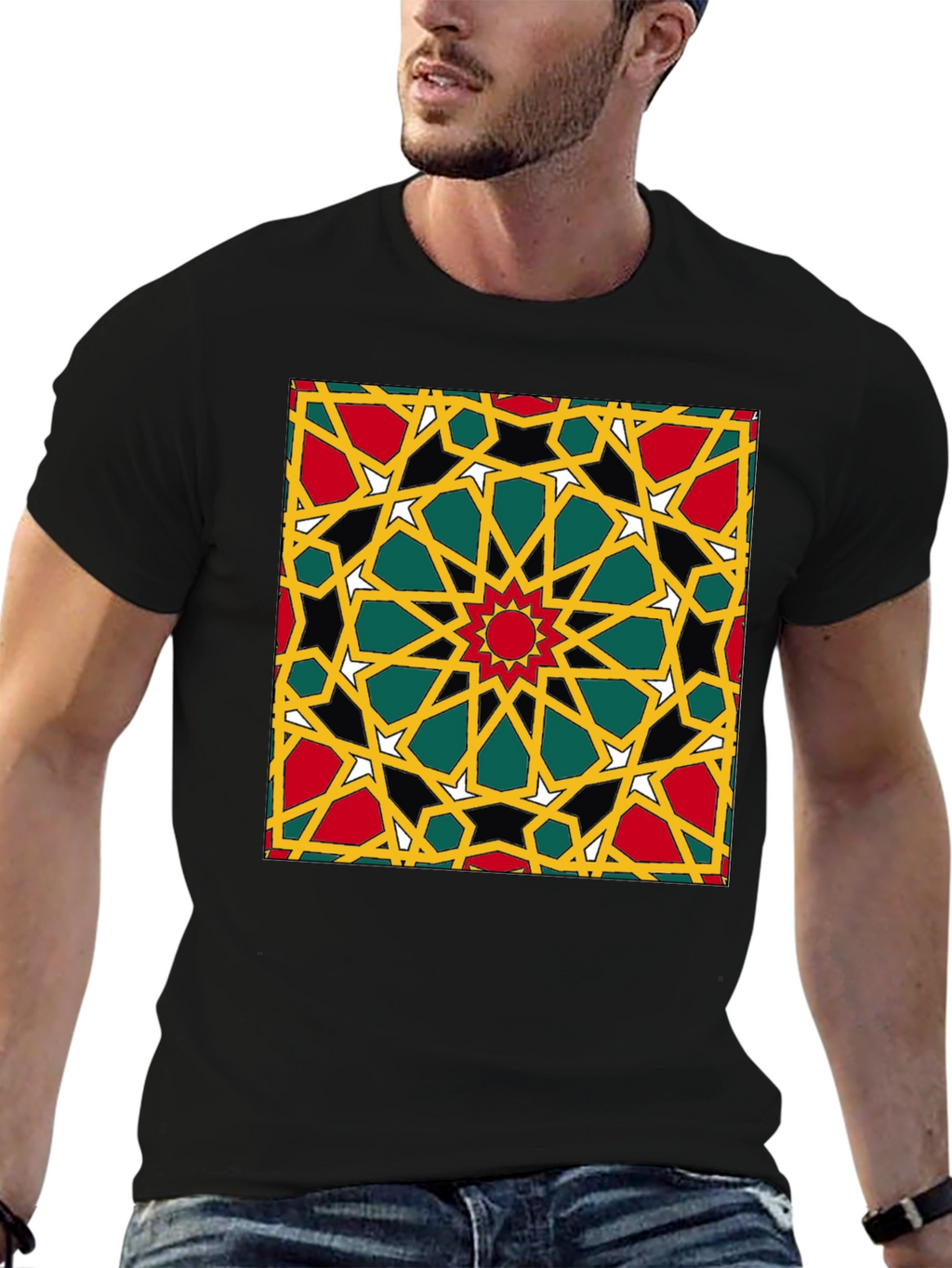 Geometric Pattern Print T-Shirt