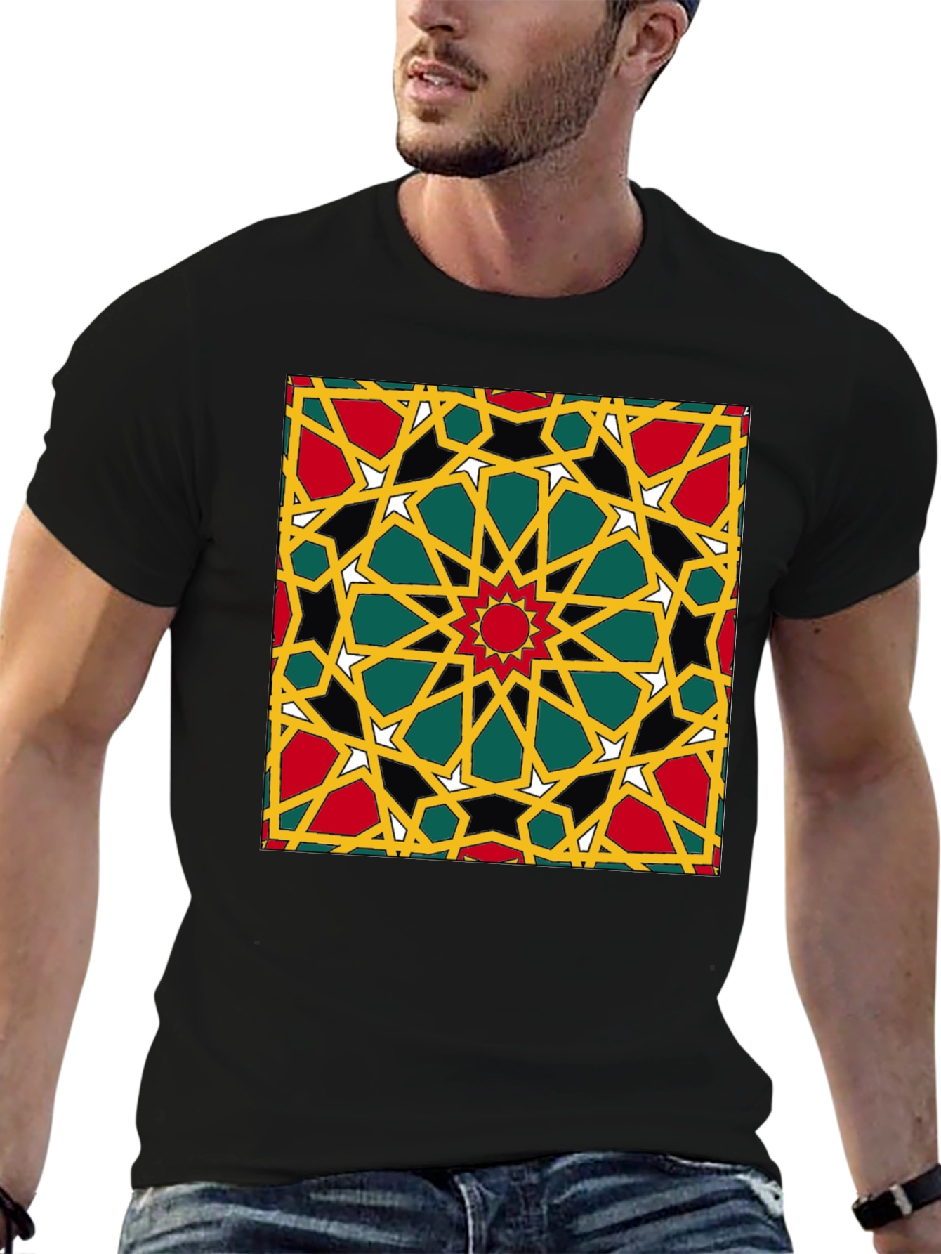 Geometric Pattern Print T-Shirt