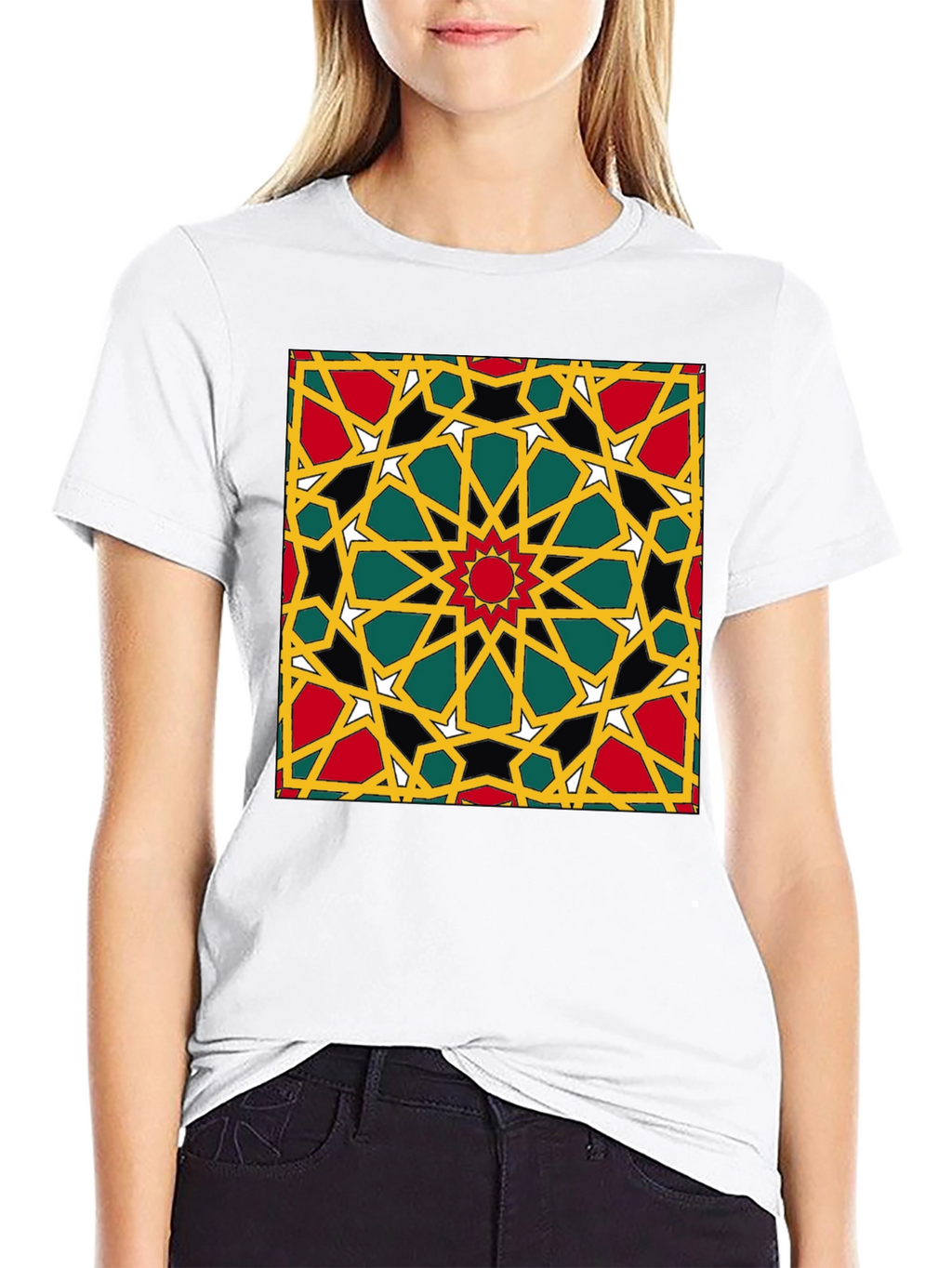 Geometric Pattern Print T-Shirt