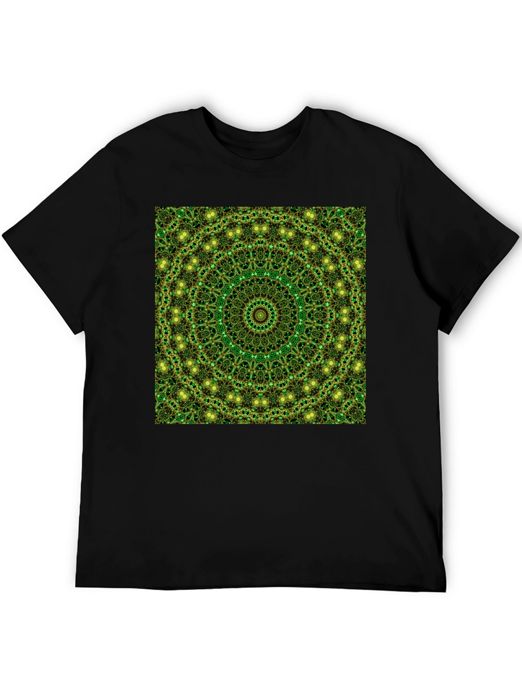Green Mandala Pattern T-Shirt