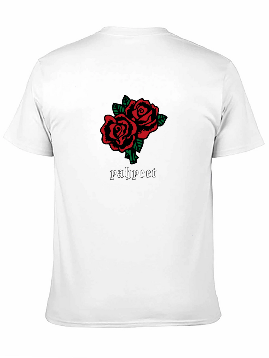 Roses Graphic Tee - Trendy Black T-Shirt