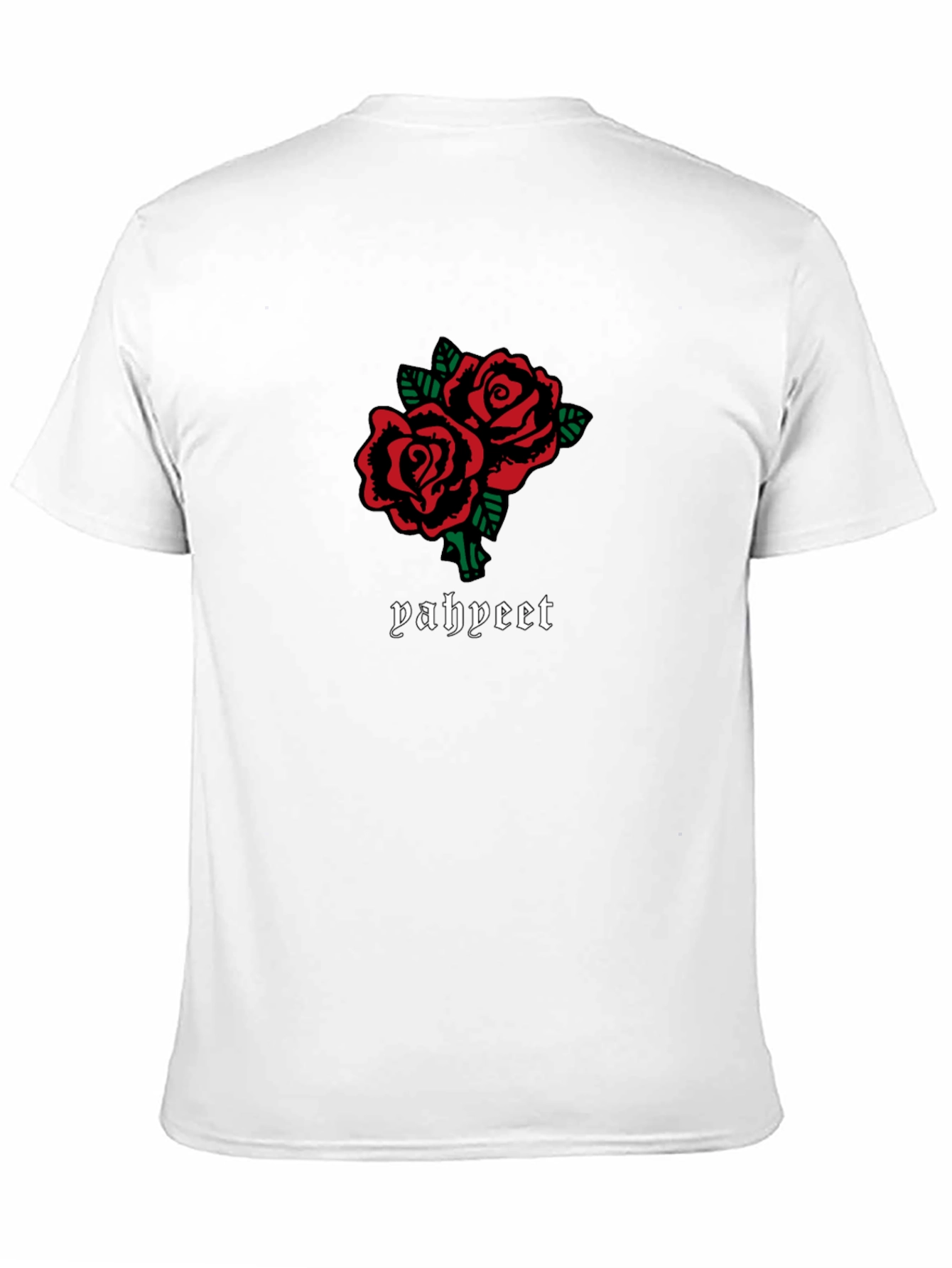 Roses Graphic Tee - Trendy Black T-Shirt