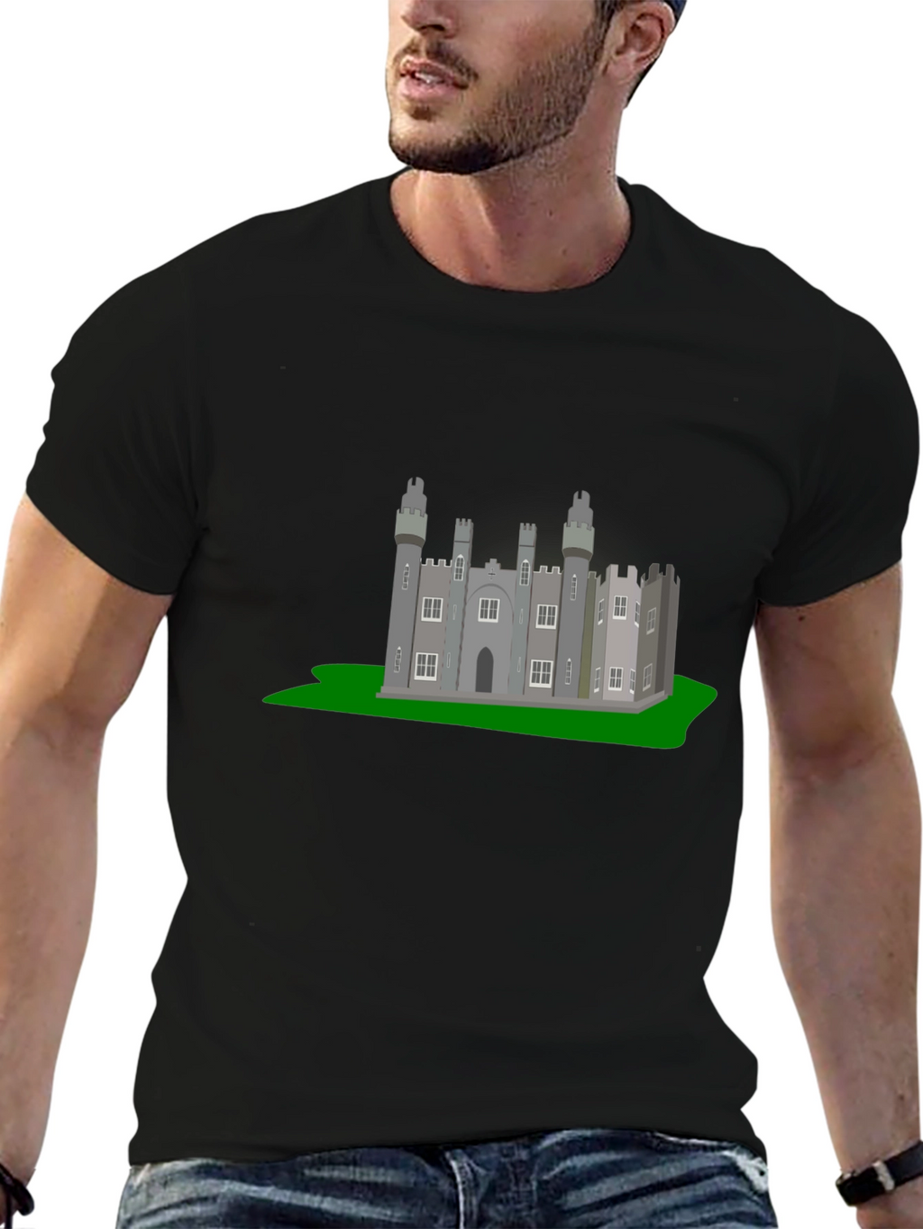 Castle Graphic T-Shirt - Classic Black Tee