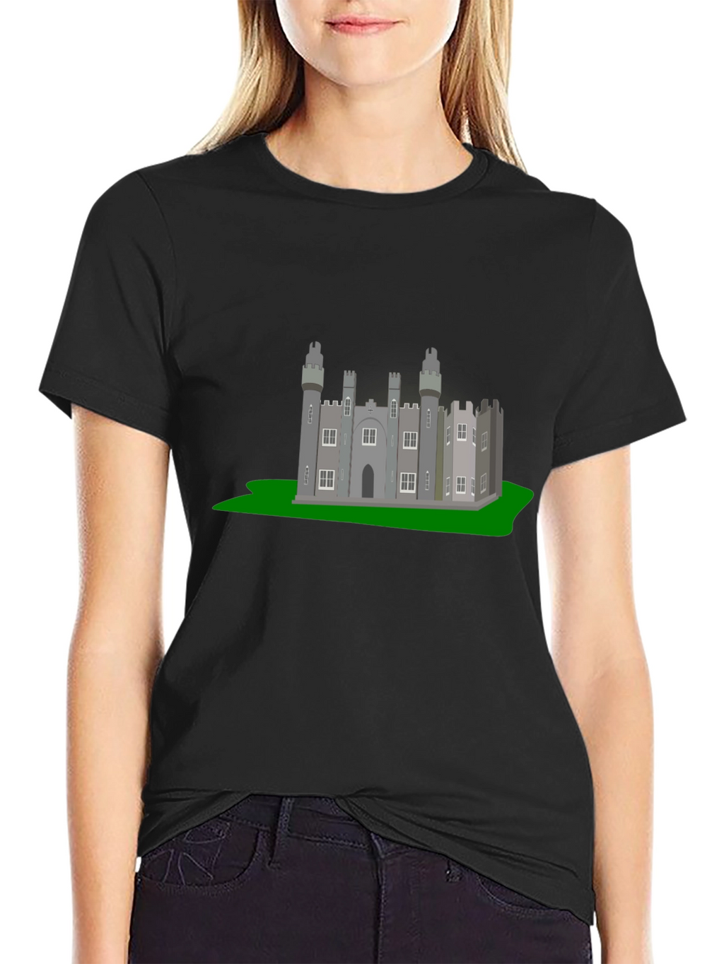 Castle Graphic T-Shirt - Classic Black Tee