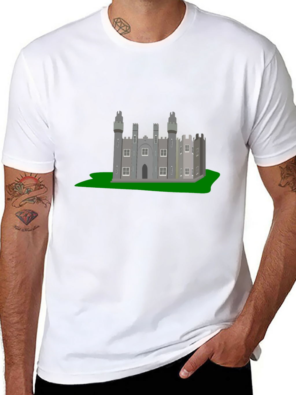 Castle Graphic T-Shirt - Classic Black Tee
