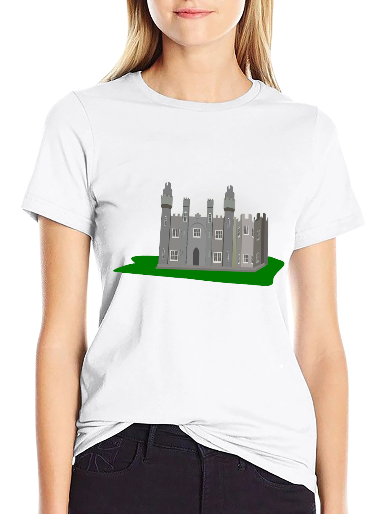 Castle Graphic T-Shirt - Classic Black Tee