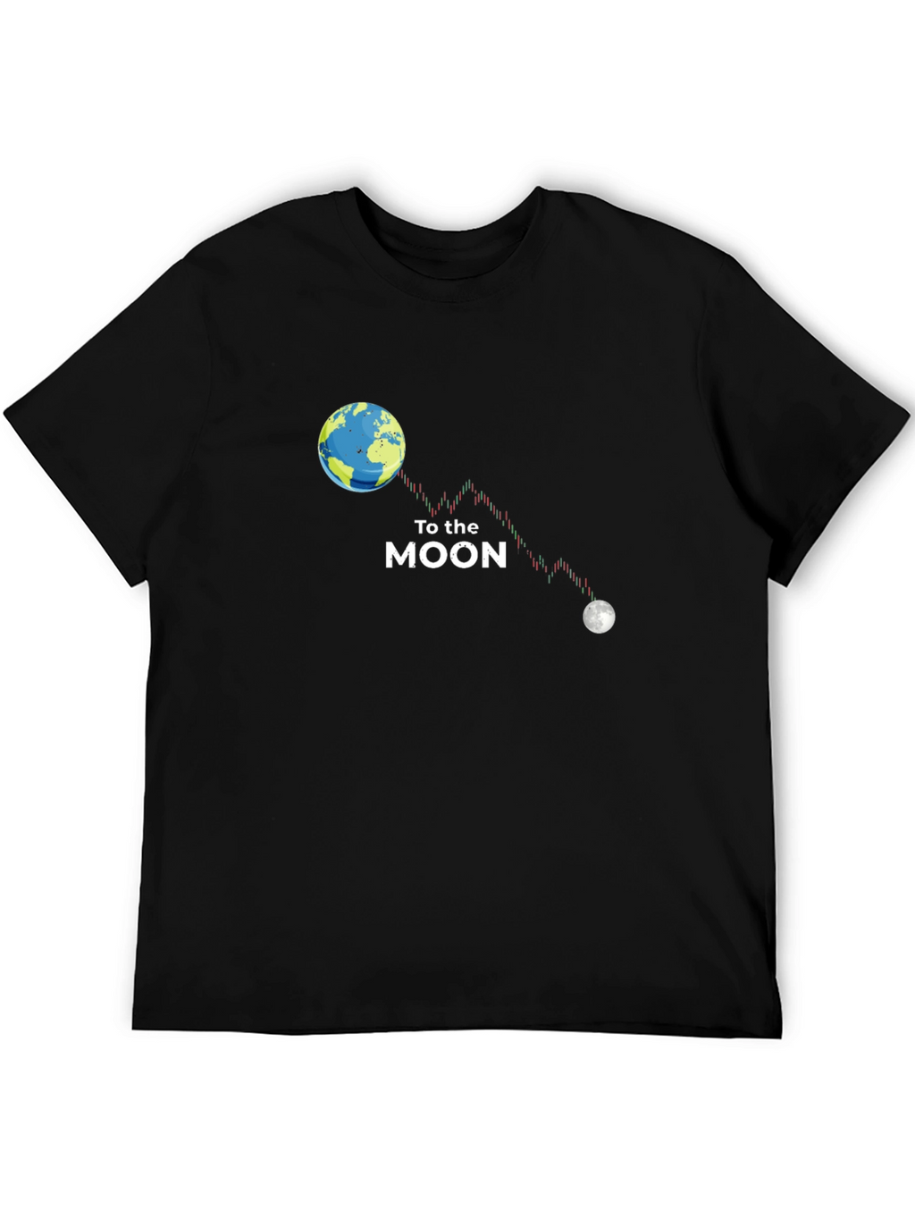 To the Moon Graphic T-Shirt - Crypto Design