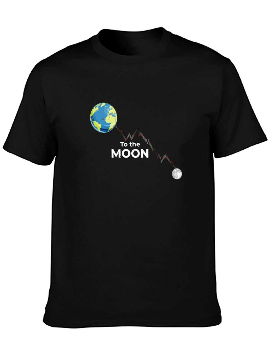 To the Moon Graphic T-Shirt - Crypto Design