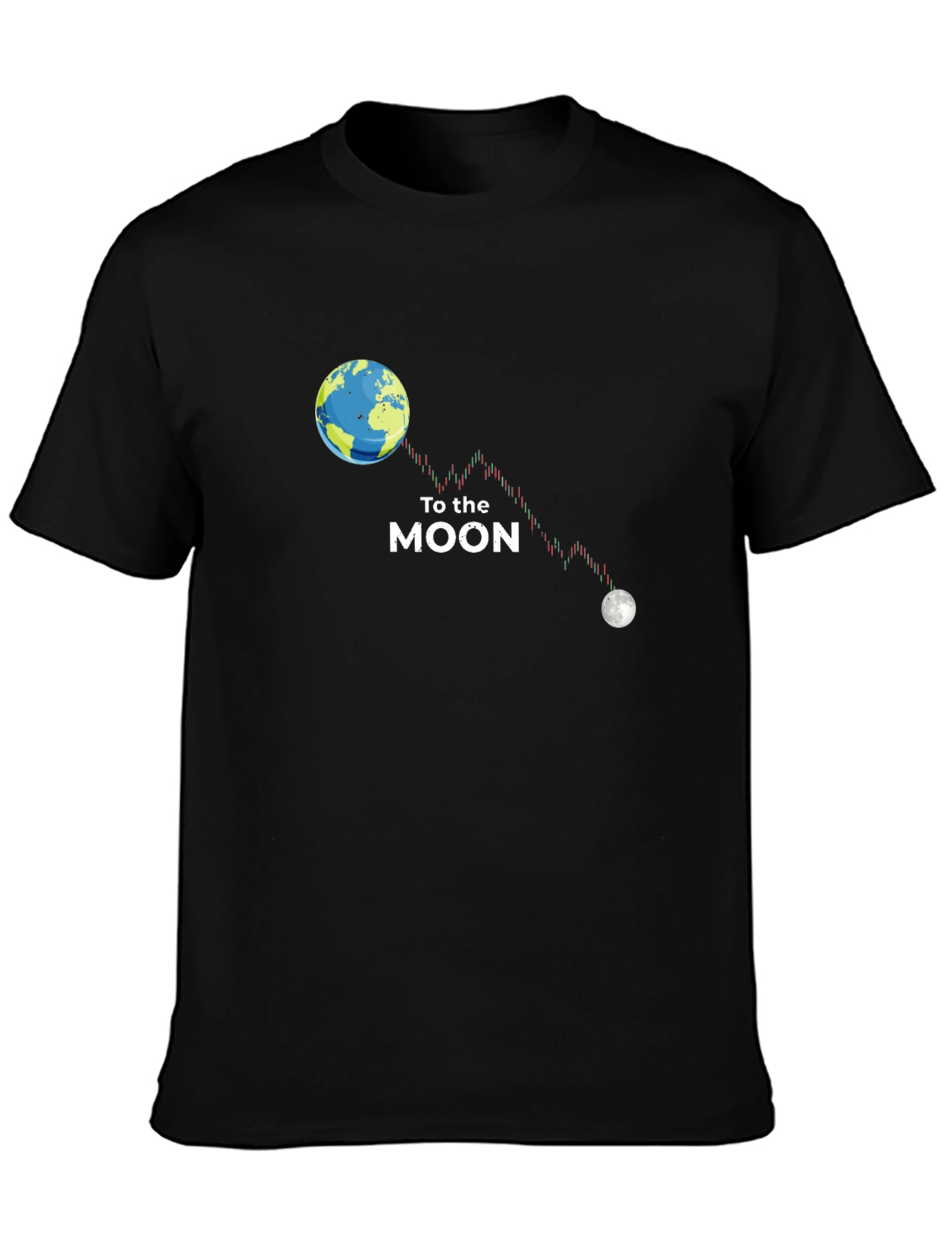 To the Moon Graphic T-Shirt - Crypto Design