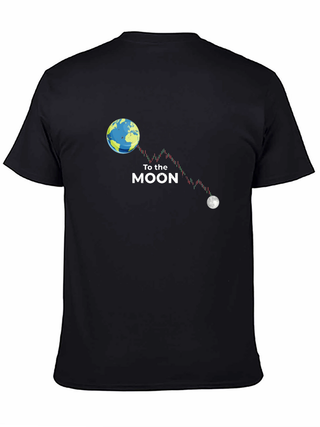 To the Moon Graphic T-Shirt - Crypto Design