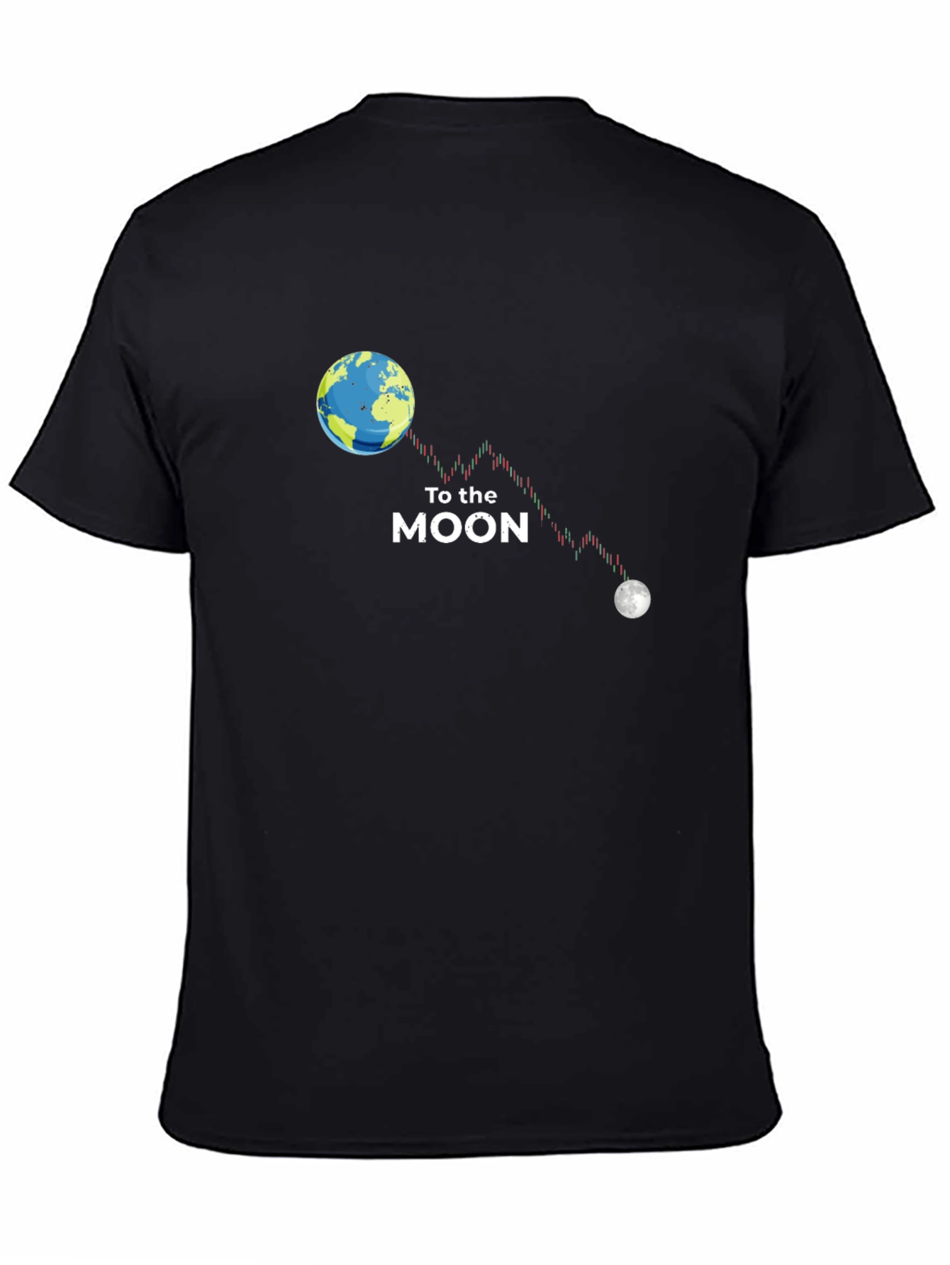 To the Moon Graphic T-Shirt - Crypto Design