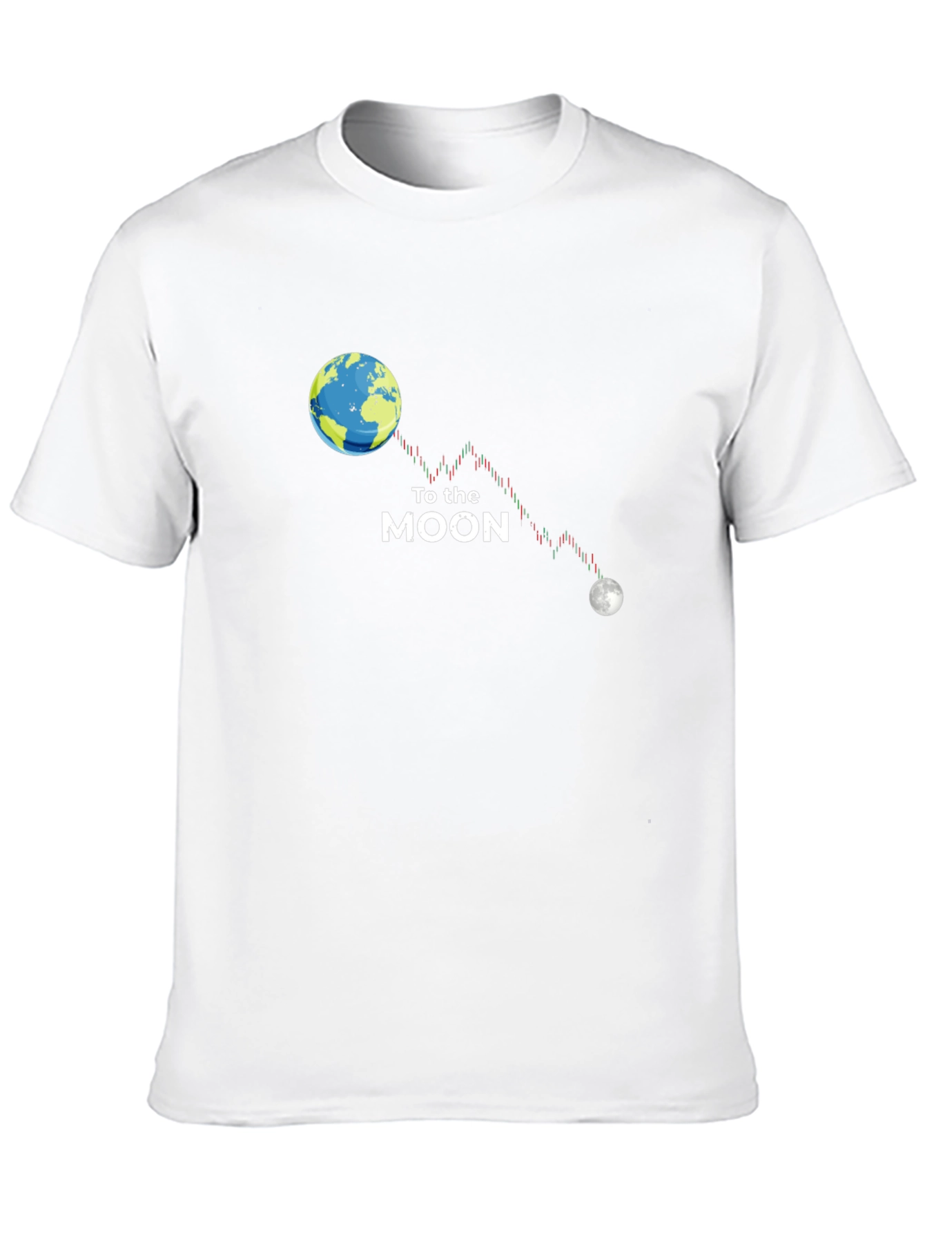 To the Moon Graphic T-Shirt - Crypto Design