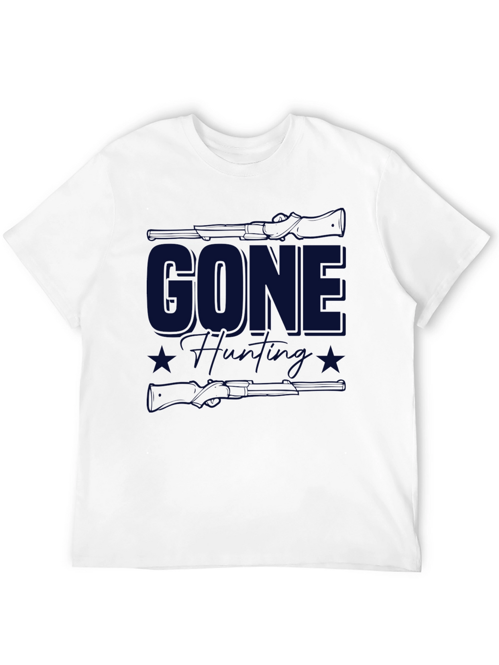 Gone Hunting T-Shirt - Black Classic Fit
