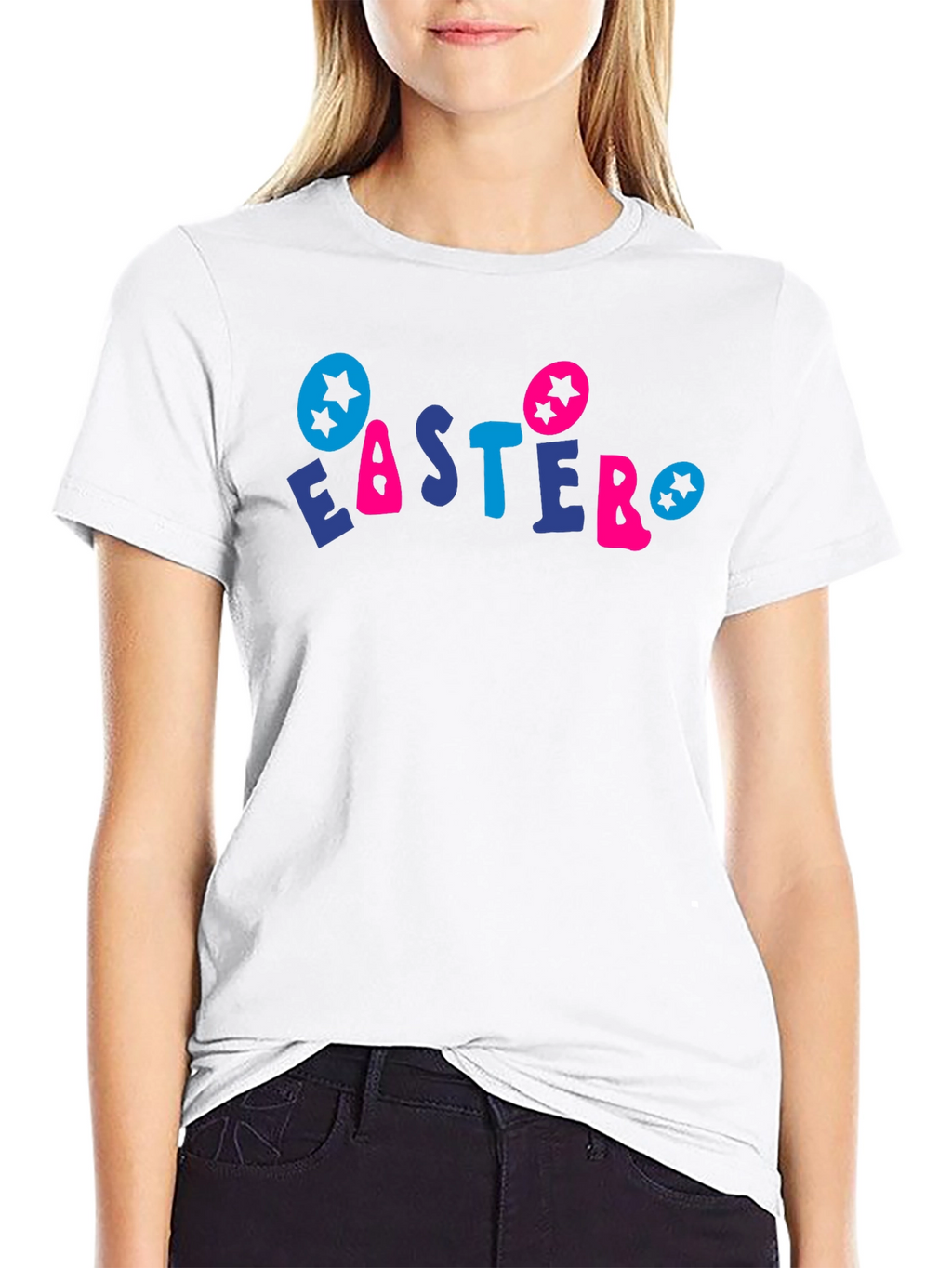 Easter Holiday Graphic Tee - Black