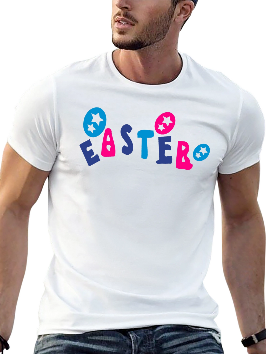 Easter Holiday Graphic Tee - Black
