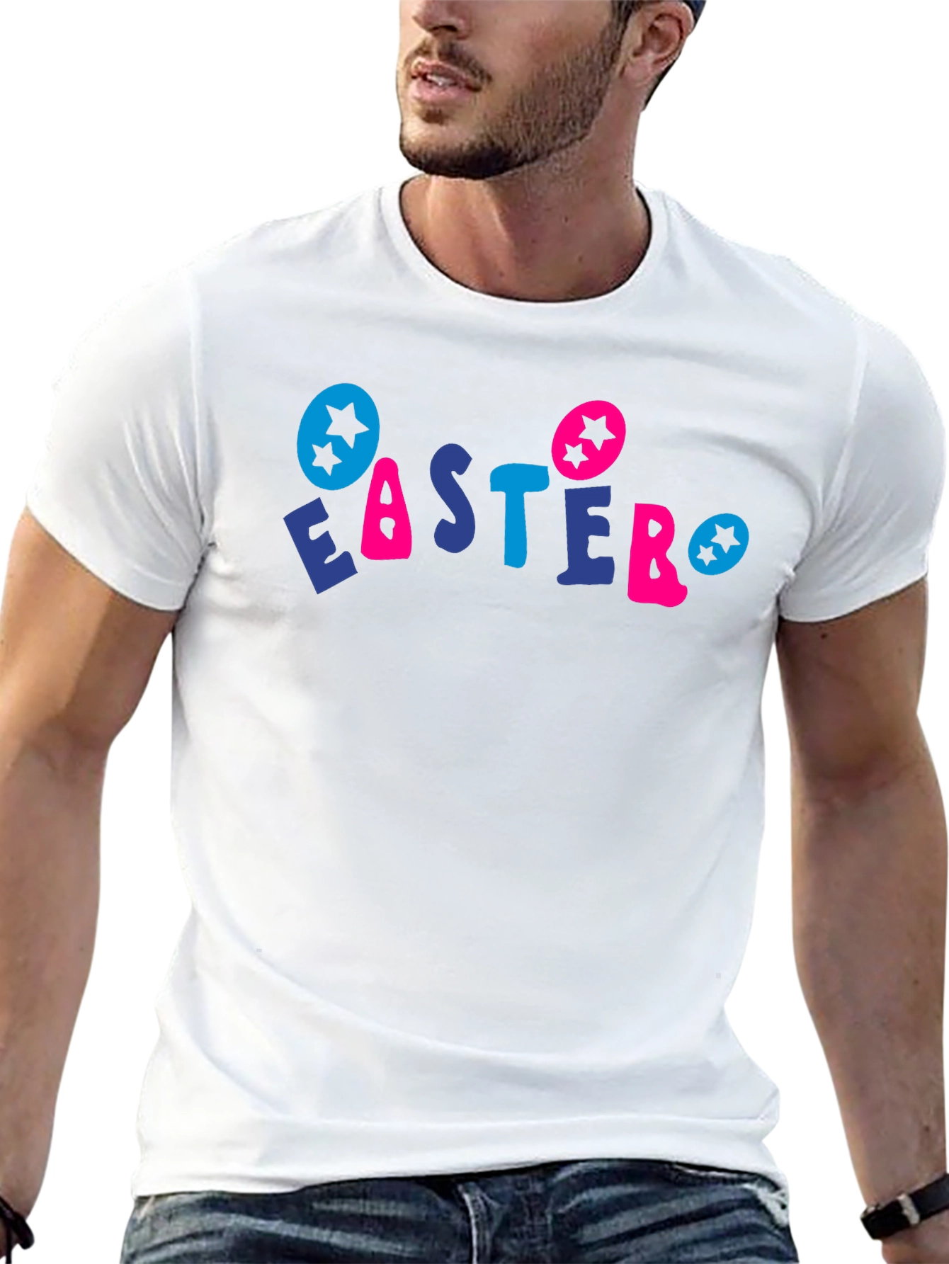 Easter Holiday Graphic Tee - Black