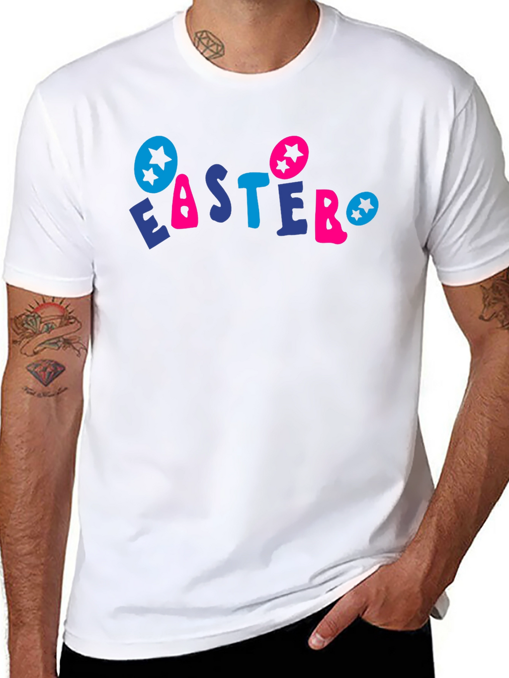 Easter Holiday Graphic Tee - Black