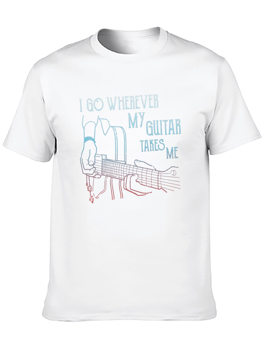 Guitar Takes Me Graphic T-Shirt - Music Lover Tee