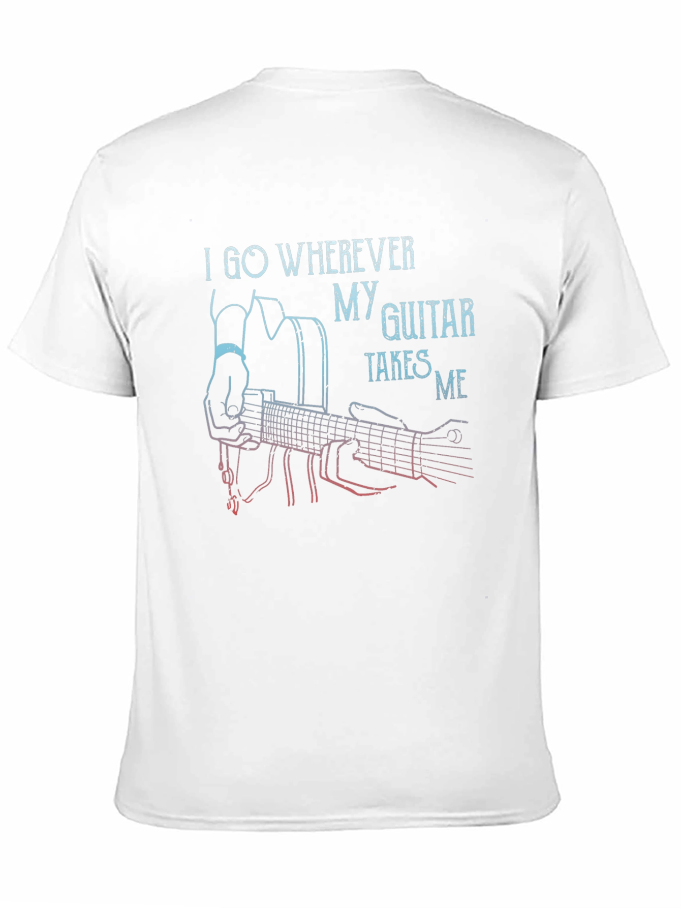 Guitar Takes Me Graphic T-Shirt - Music Lover Tee