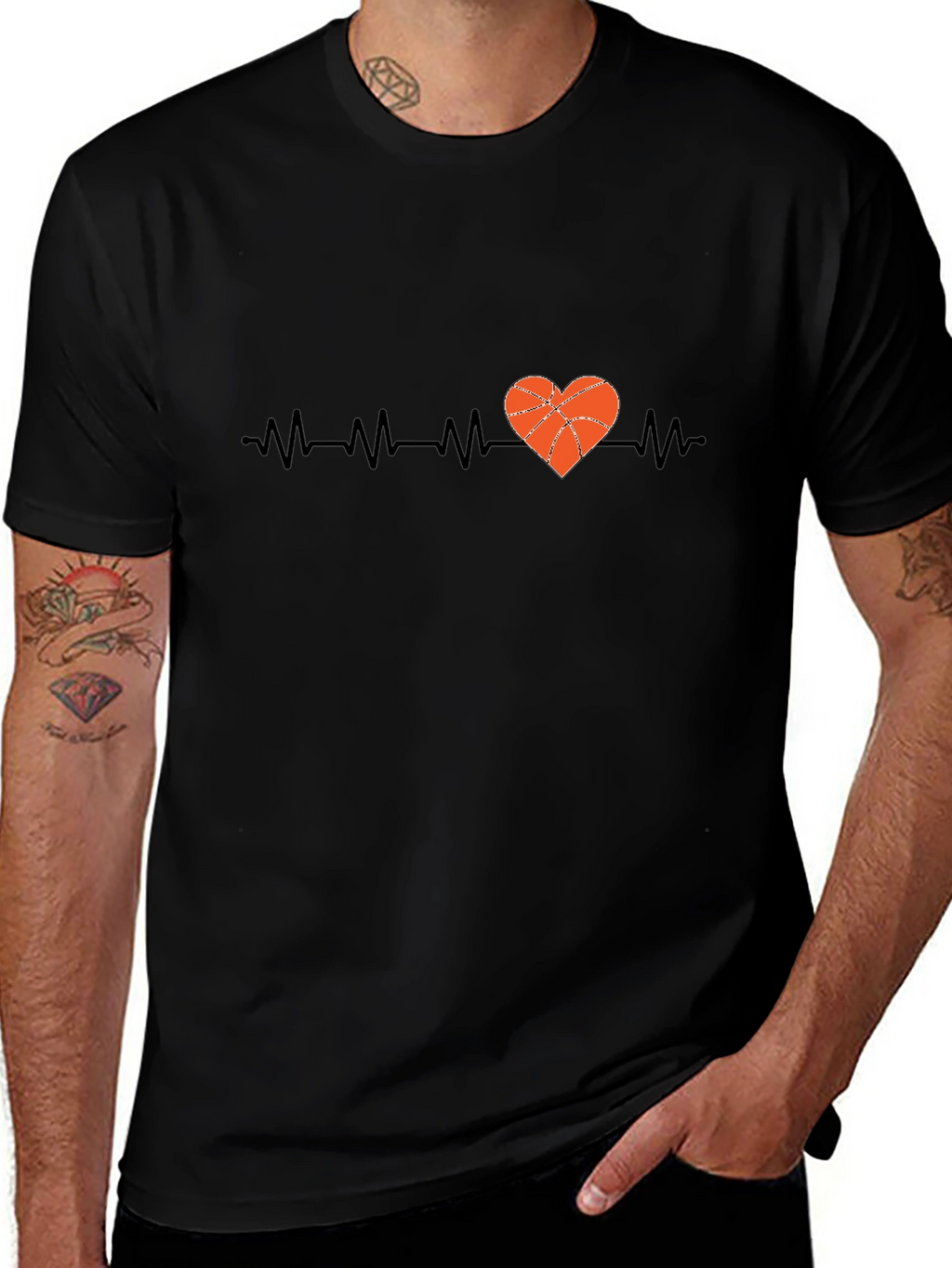 Basketball Heartbeat T-Shirt
