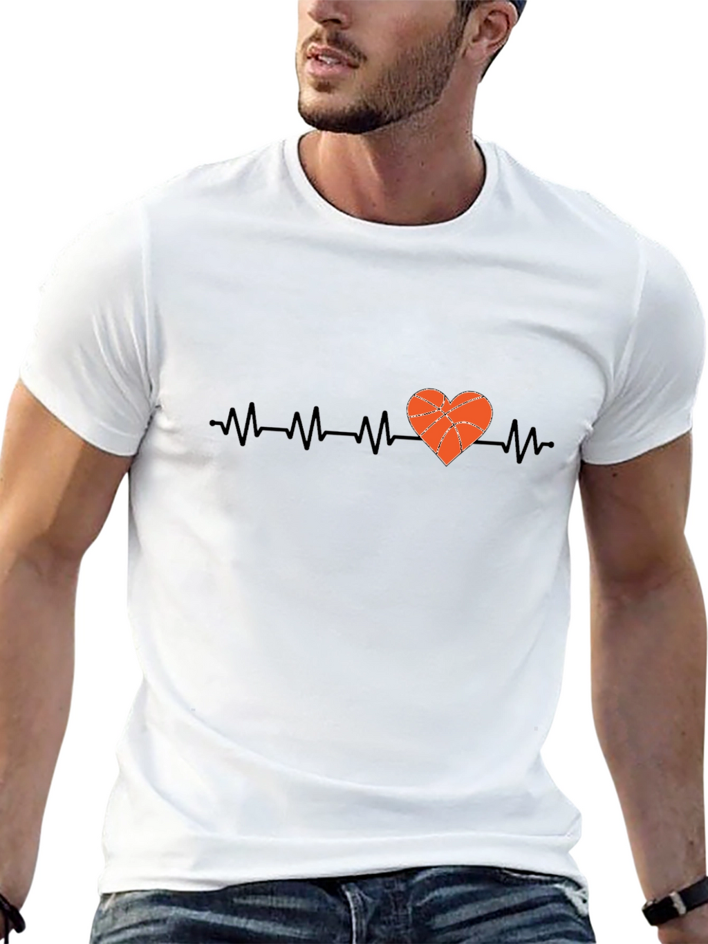 Basketball Heartbeat T-Shirt