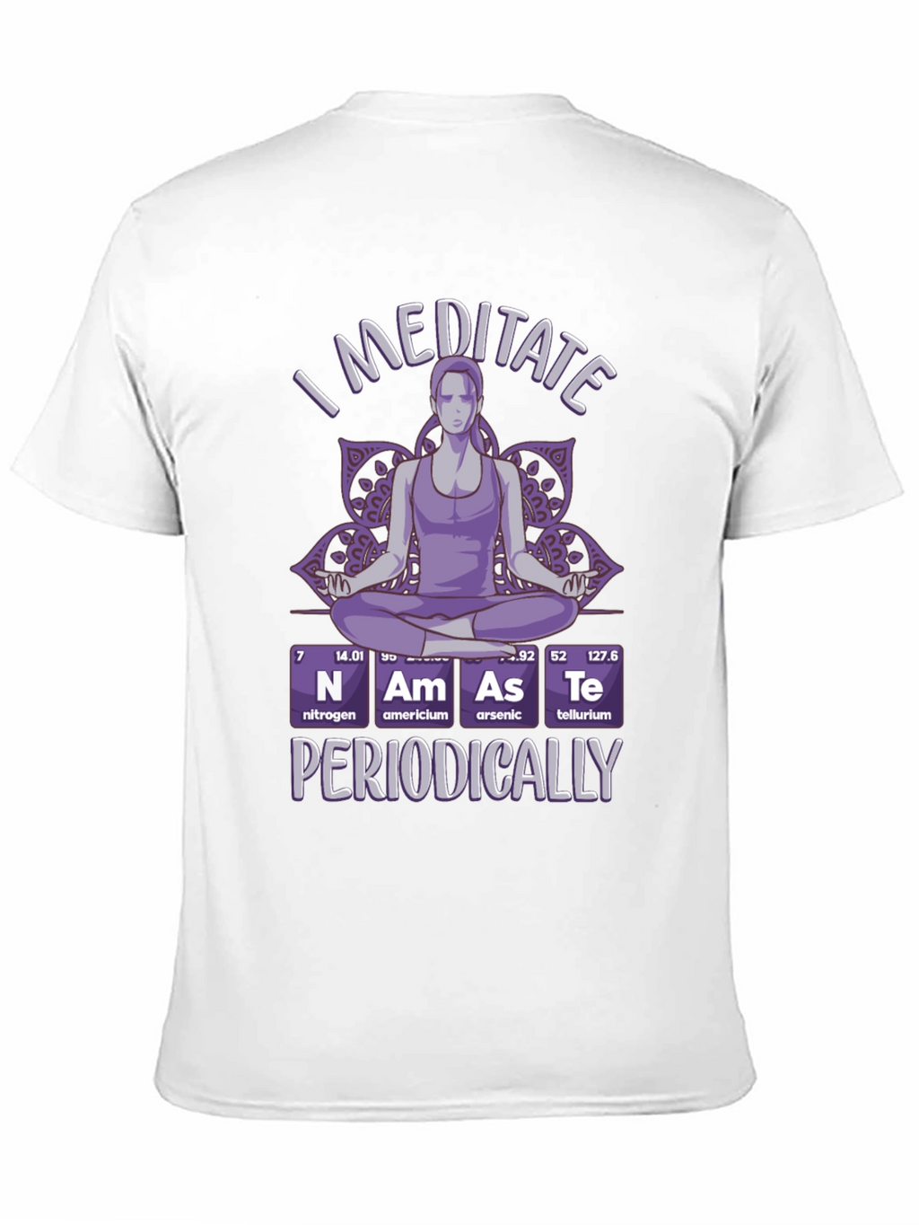 I Meditate Periodically T-Shirt - Black Funny Yoga Tee