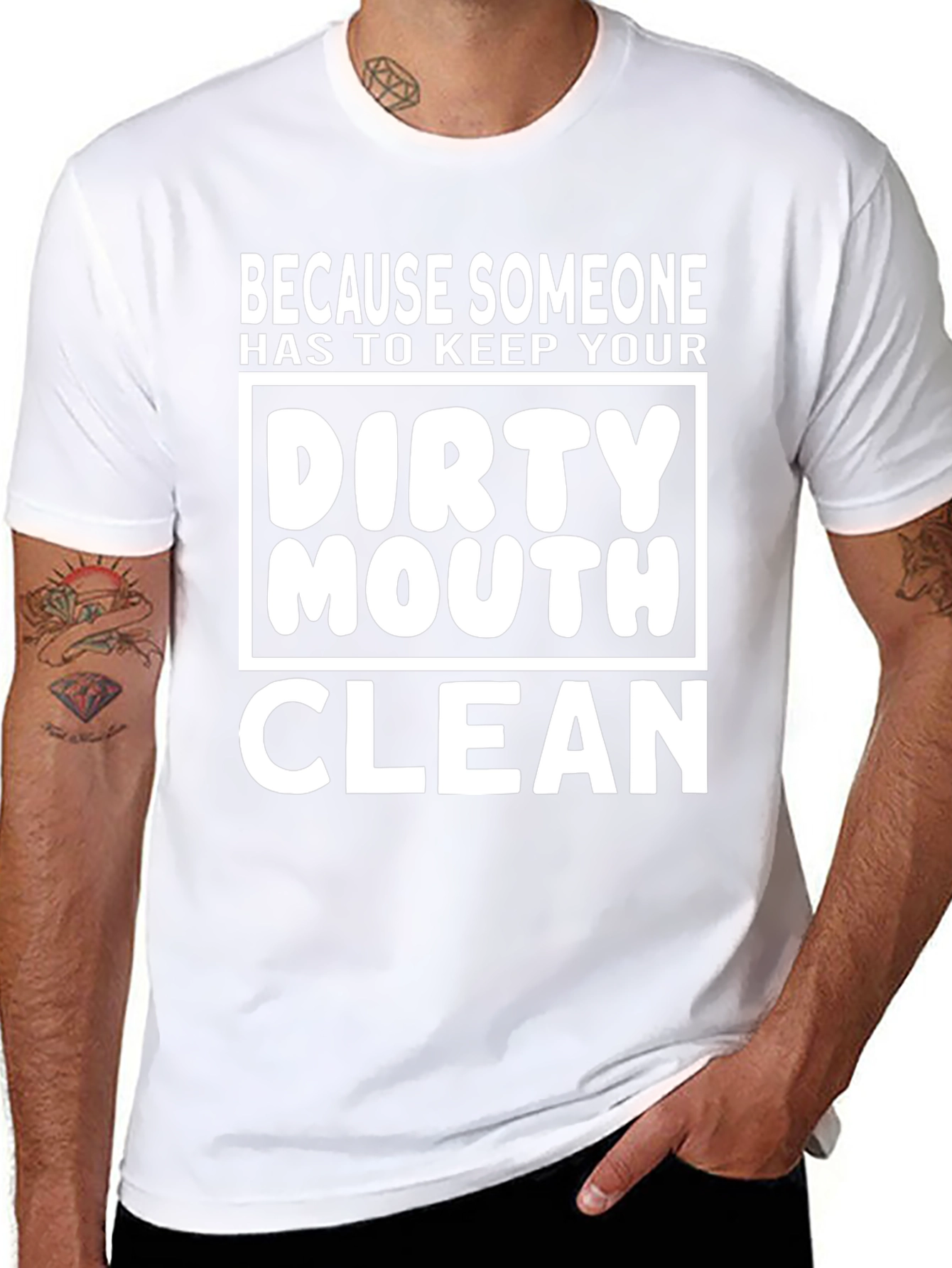 Dirty Mouth Clean T-Shirt - Funny Graphic Tee