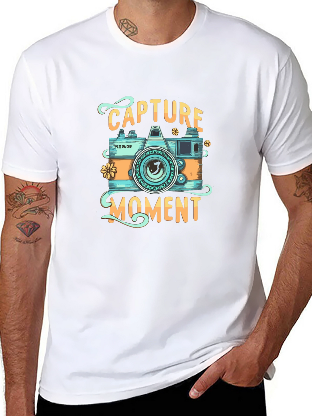 Capture The Moment Graphic Tee - Camera Design