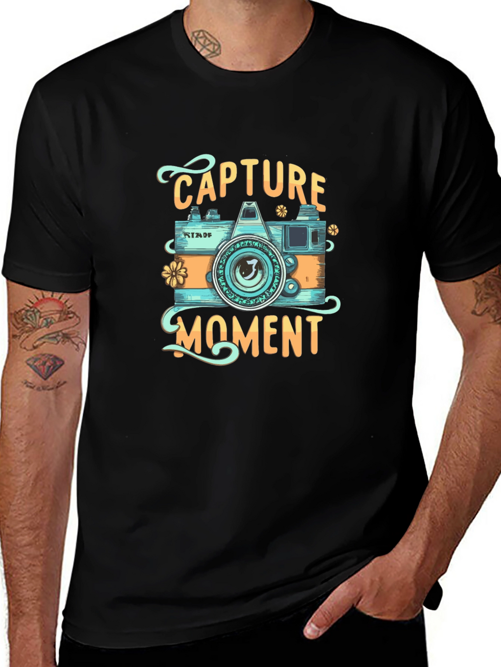 Capture The Moment Graphic Tee - Camera Design