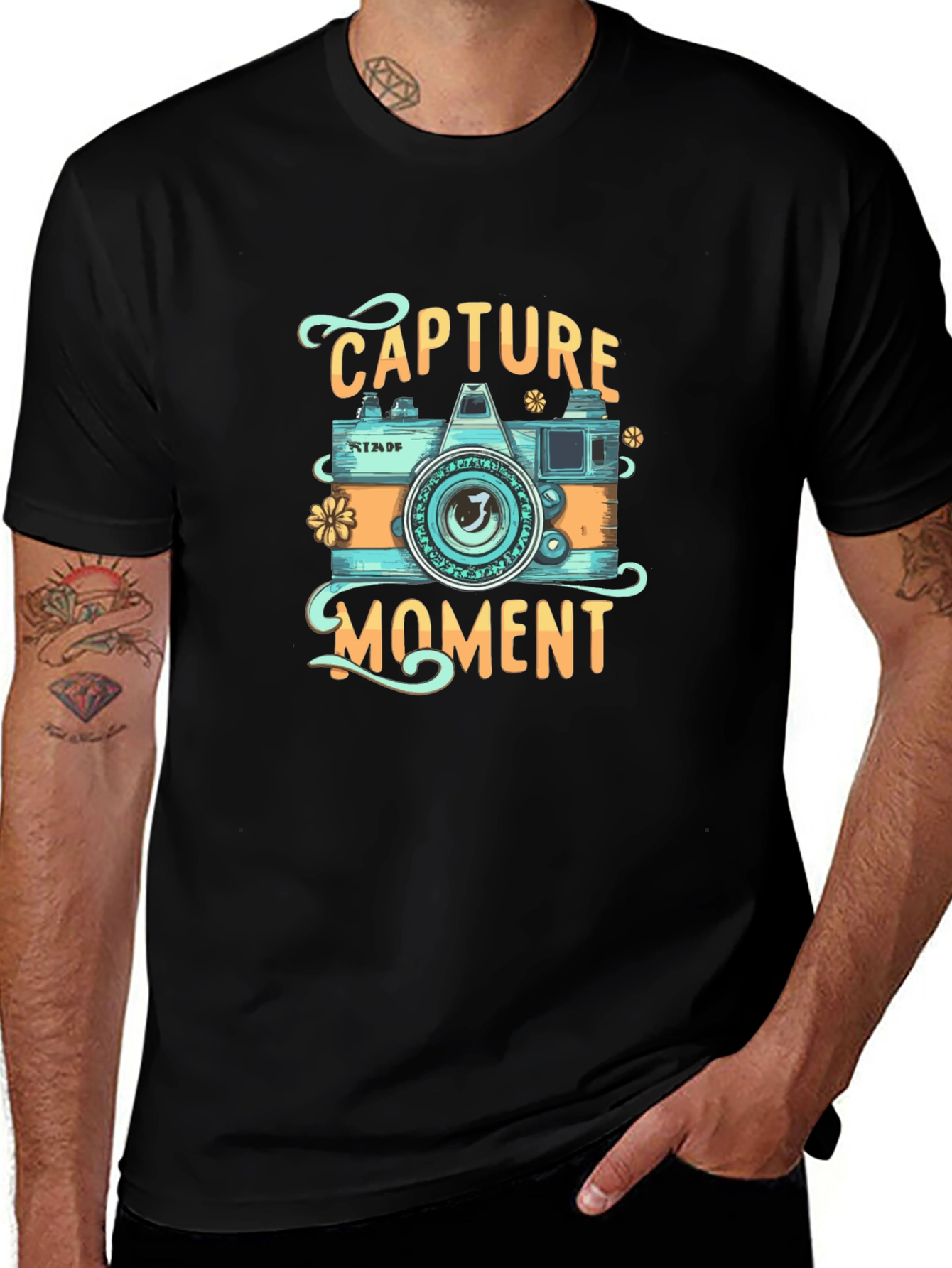 Capture The Moment Graphic Tee - Camera Design