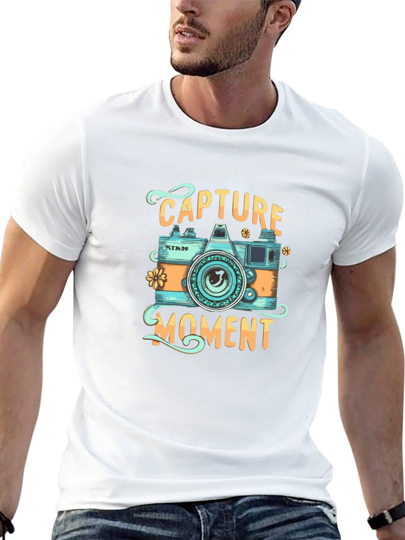 Capture The Moment Graphic Tee - Camera Design