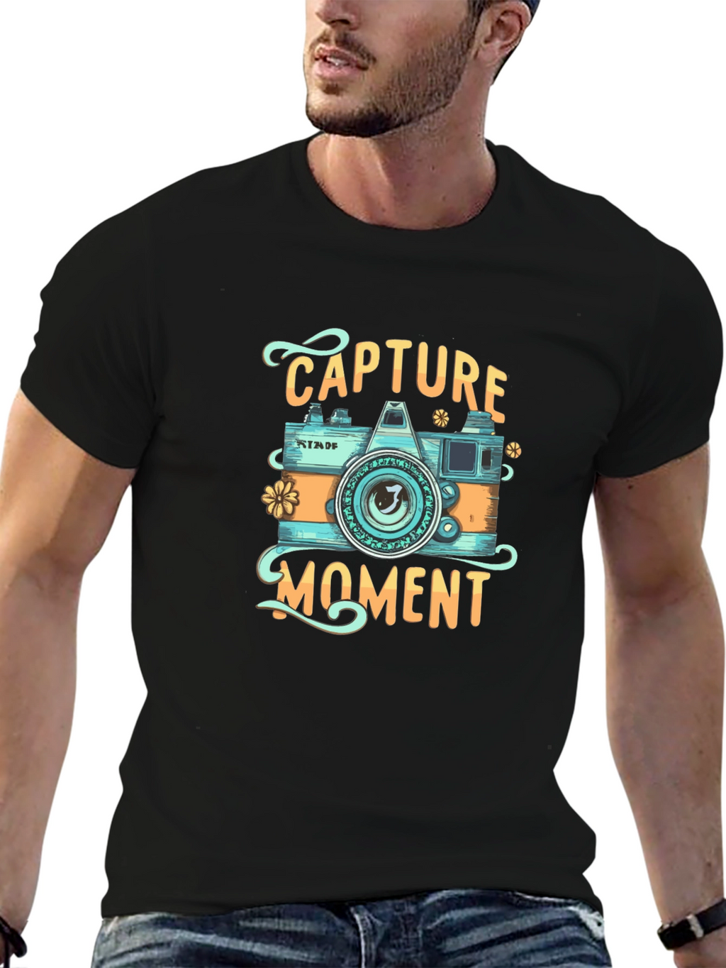 Capture The Moment Graphic Tee - Camera Design