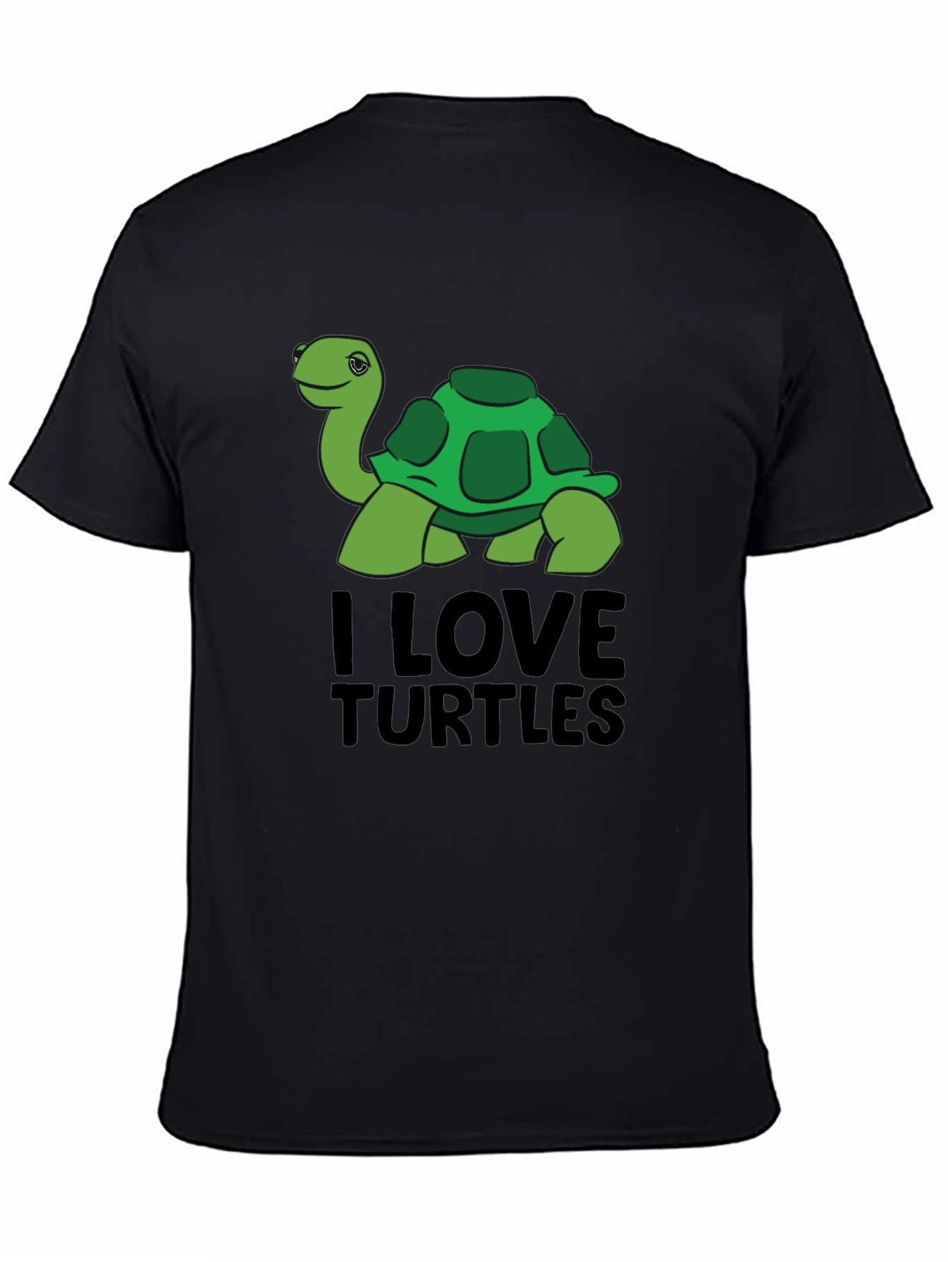 I Love Turtles Graphic Tee - Soft Cotton Casual T-Shirt