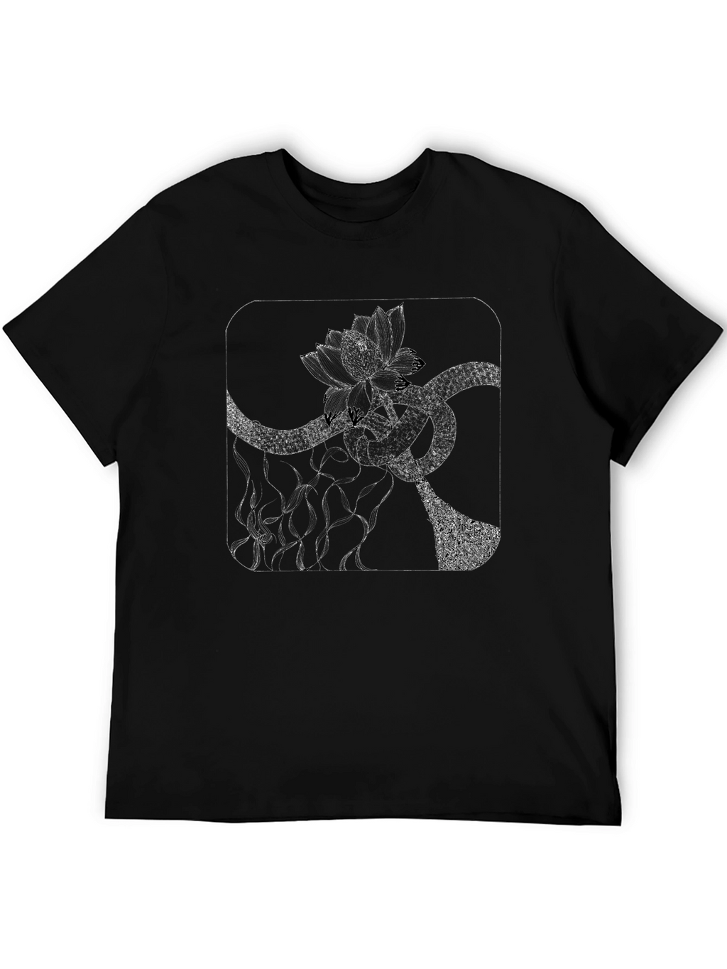Abstract Floral T-Shirt - Modern Graphic Tee