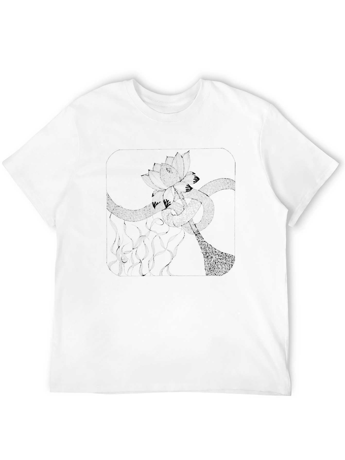 Abstract Floral T-Shirt - Modern Graphic Tee