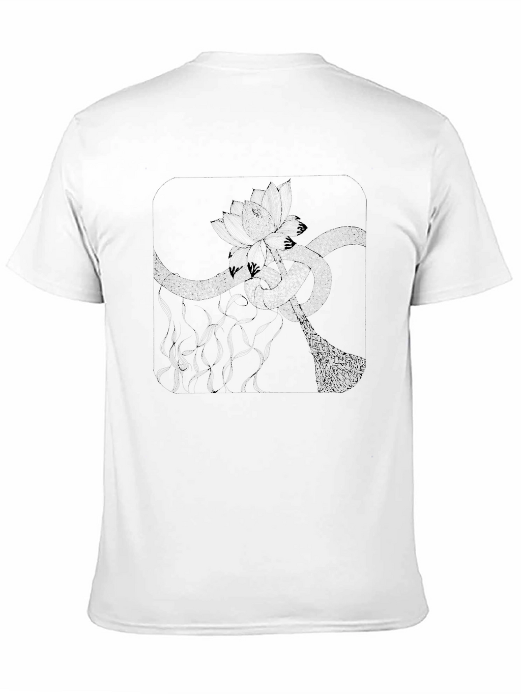 Abstract Floral T-Shirt - Modern Graphic Tee